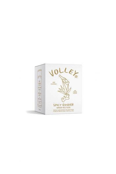 Volley Spicy Ginger Tequila Seltzer (4x 12oz cans)