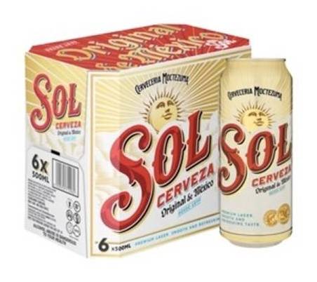Sol Cerveza Original 500ml  6pack