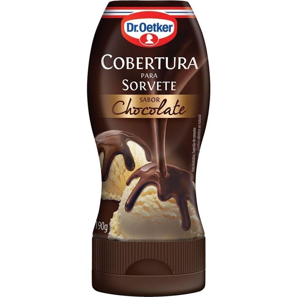 Dr. oetker cobertura para sorvete sabor chocolate (190g)