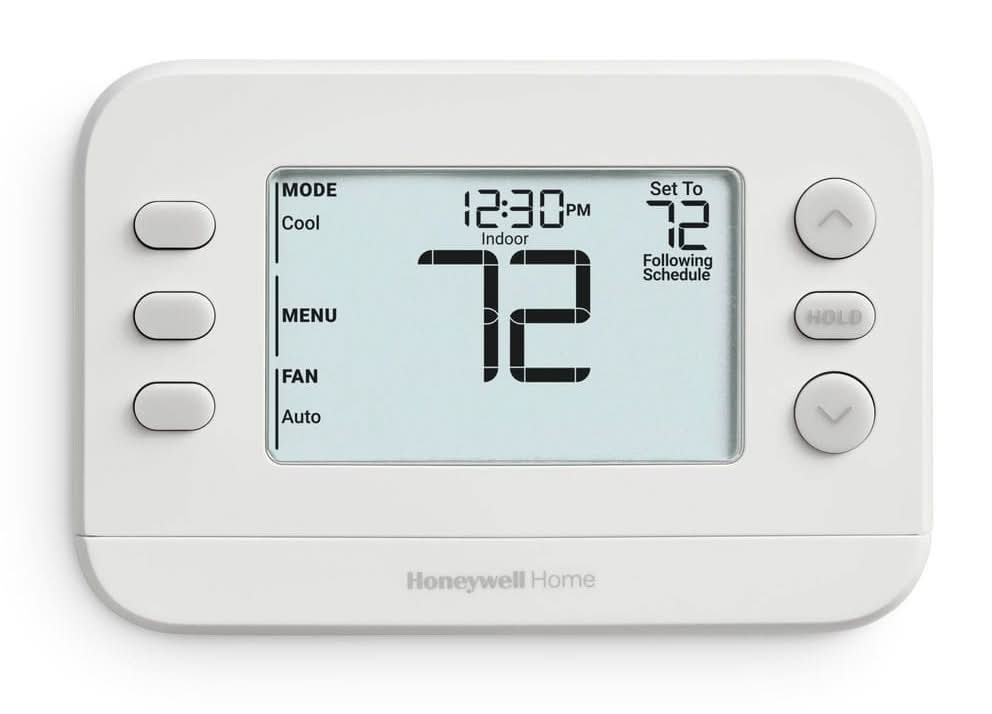 Honeywell Home X2P Programmable Thermostat, Single-Stage, 1-Heat/1-Cool, 5-2 Day Schedule