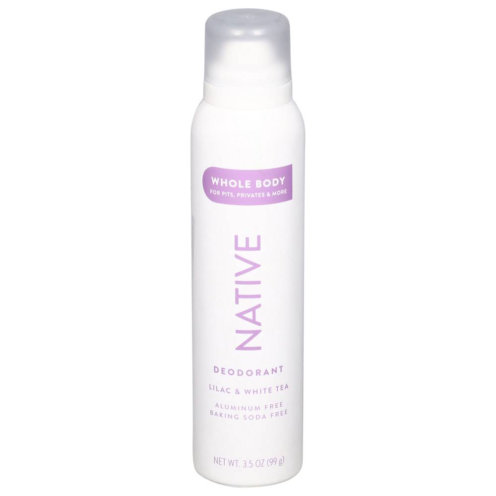 Native Whole Body Deodorant, Lilac - White Tea (3.5 oz)