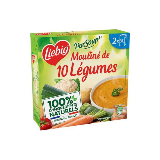 Soupe moulinée de 10 légumes Liebig 2 x 30 cl