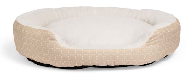 EveryYay Essentials Step-In Dog Bed, Large, Tan Geometric