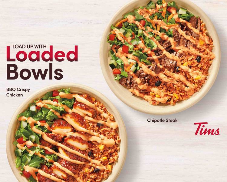 Loaded Bowls Just Hit the Menu at Tim Hortons - Canada Takeout