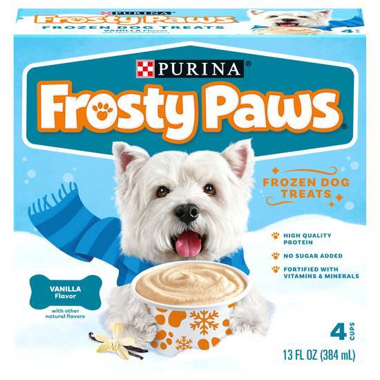 Purina Frosty Paws Original Flavor Frozen Dog Treats (vanilla,4 ct)