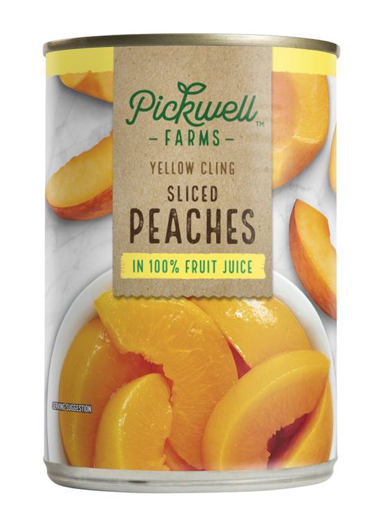 Pickwell Farms Cling Sliced Peaches, Yellow