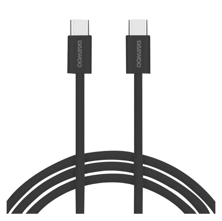 Daewoo · Cable usb de carga rápida tipo c a c cc2dwn, 2 m, negro