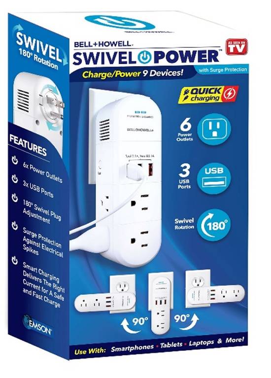 Bell + Howell Swivel Power with Surge Protector