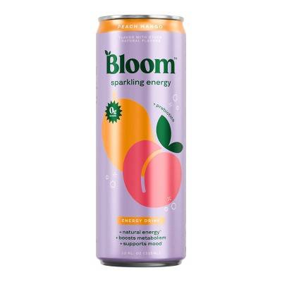 Bloom Peach Mango Energy Drink (12 fl oz)