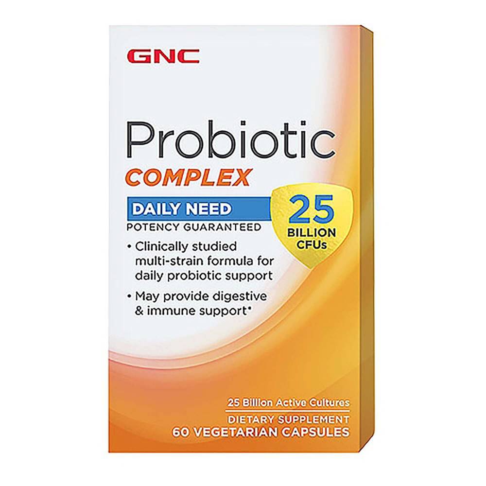 Probiotic Complex - 25 Billion CFUs - 60 Capsules (60 Servings)