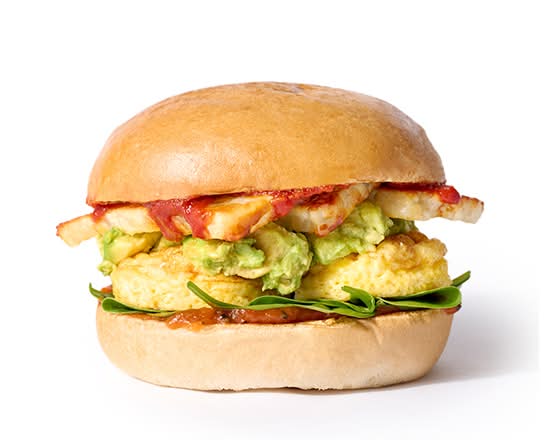 Halloumi, Egg & Avo Sando