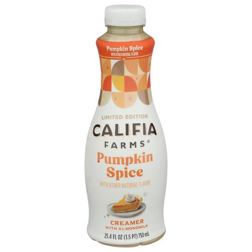 Califia Farms Pumpkin Spice Almond Milk Coffee Creamer