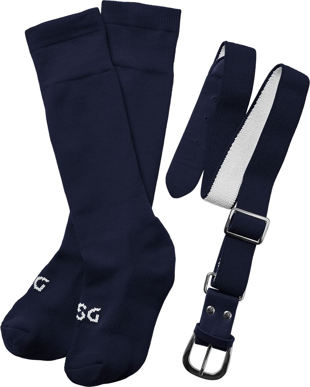 DSG Youth Socks & Belt Combo Pack (Navy, M)