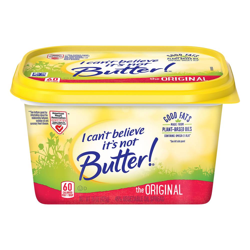 I Can't Believe It's Not Butter! Original Vegetable Oil Spread (15 oz)