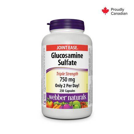 Webber Naturals Glucosamine Sulfate Triple Strength 750 mg (250 ct)