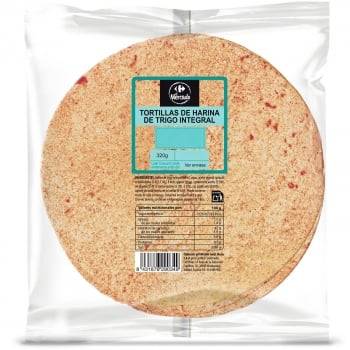Tortillas de harina de trigo integral Carrefour 320 g