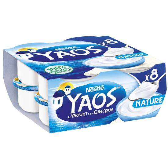 Nestlé - Yaos yaourt à la grecque nature (8 pièces)