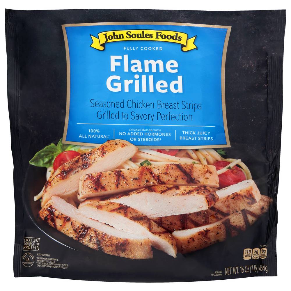 John Soules Foods Grilled Chicken Breast Strips (1 lbs)