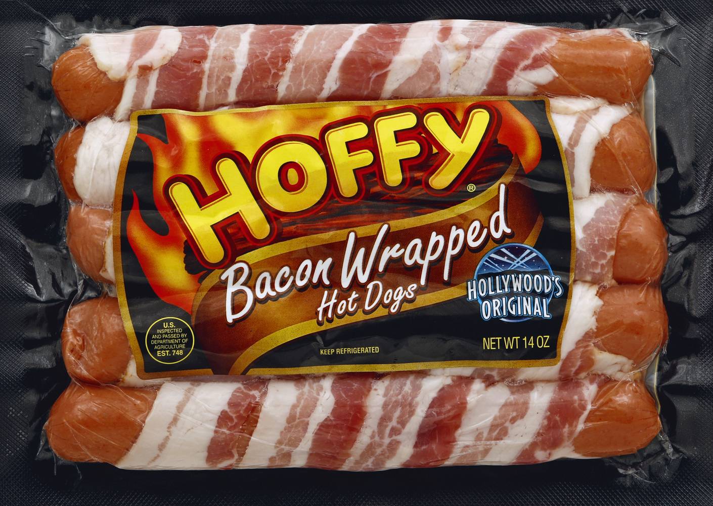 Hoffy Bacon Wrapped Hot Dogs (14 oz)