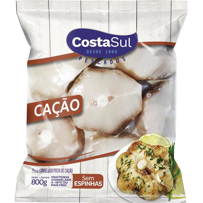 Costa sul cação em postas congelado (800 g)