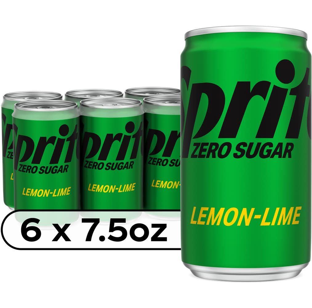 Sprite Zero Sugar Soda, Lemon-Lime (6 x 7.5 fl oz)