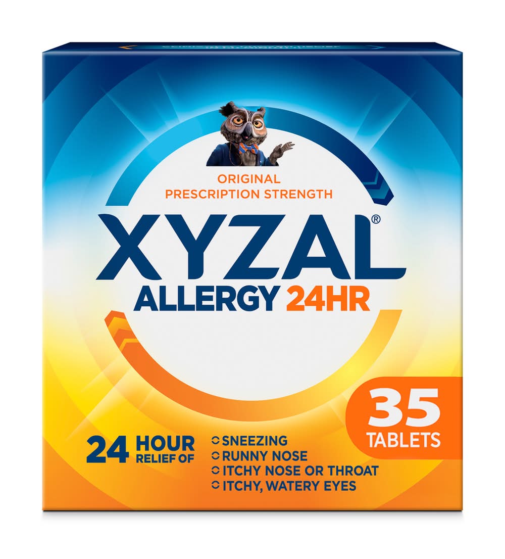 Xyzal 24Hr Allergy Relief Antihistamine 5 mg Tablets (1.6 oz)