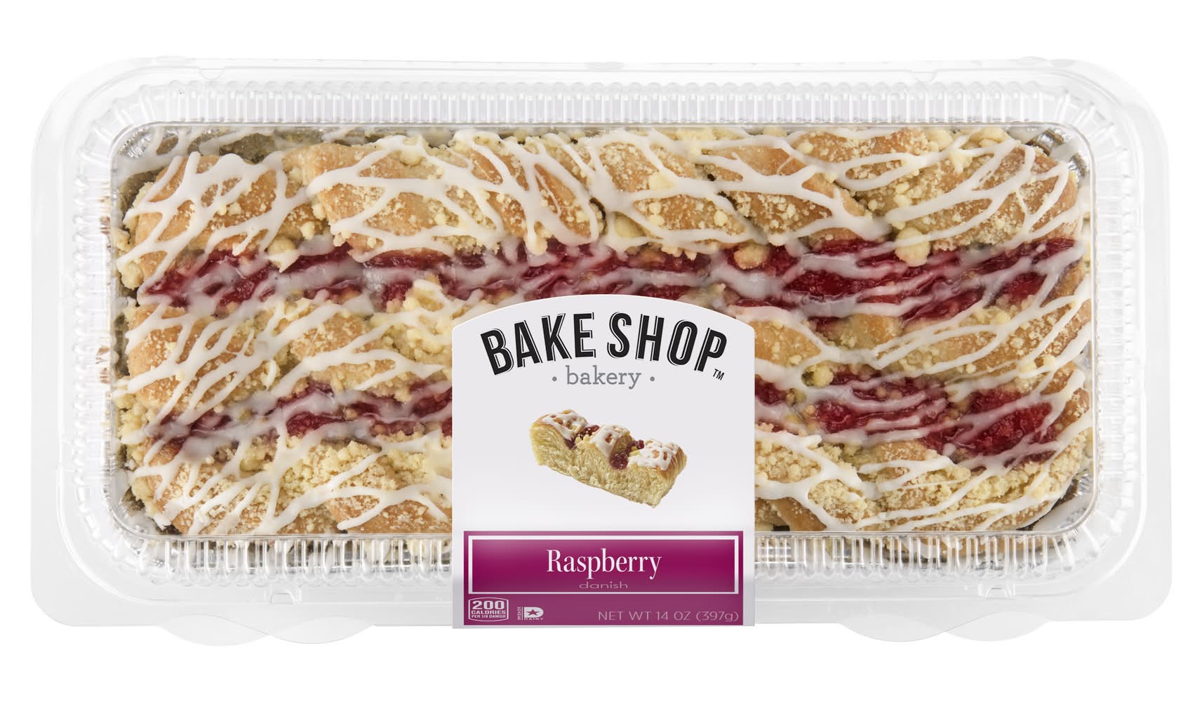 Bake Shop Strip Danish, Raspberry (14 oz)