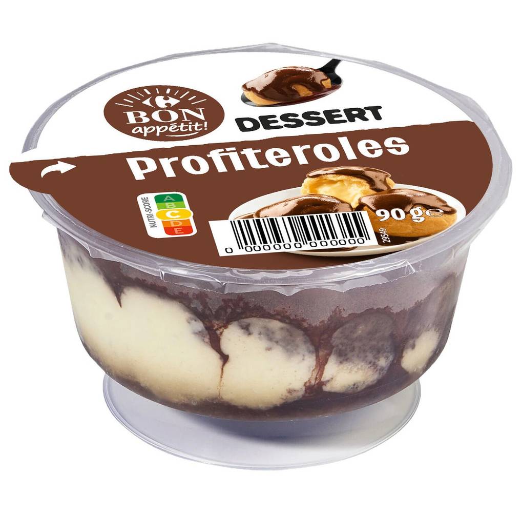 Carrefour bon app - Profiteroles au chocolat (90g)