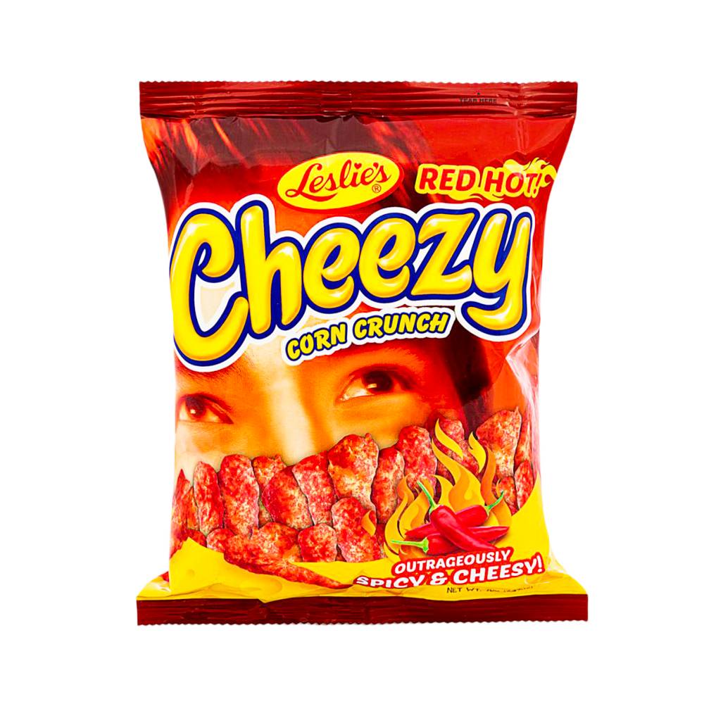 Leslie's Cheezy Corn Crunch - Red Hot Flavour