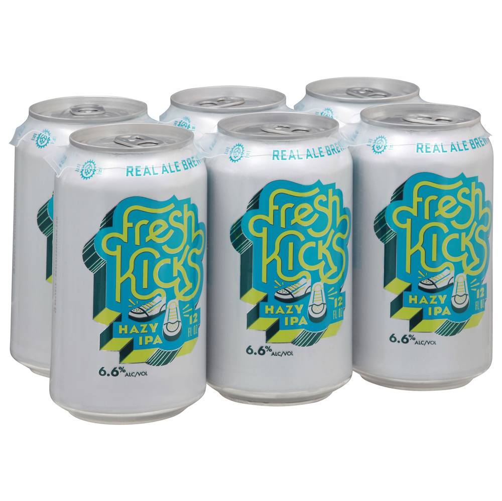 Real Ale Brewing Co. Fresh Kicks Hazy Ipa Beer (6 ct, 12 fl oz)