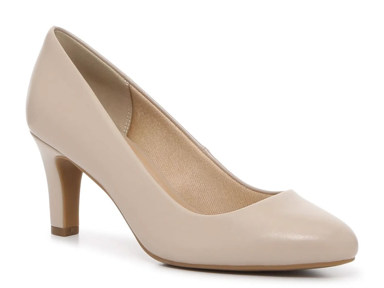 Kelly & Katie Genna Pump (Beige Synthetic Wide - 7.5)