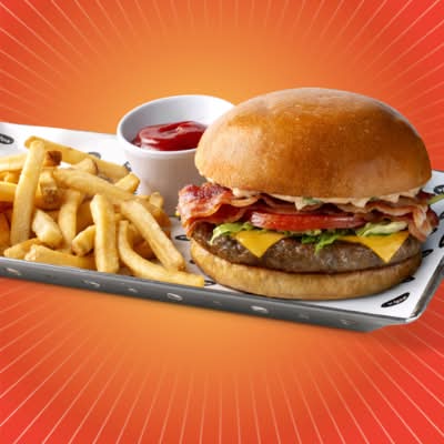 Hamburguesa con Tocino y Queso