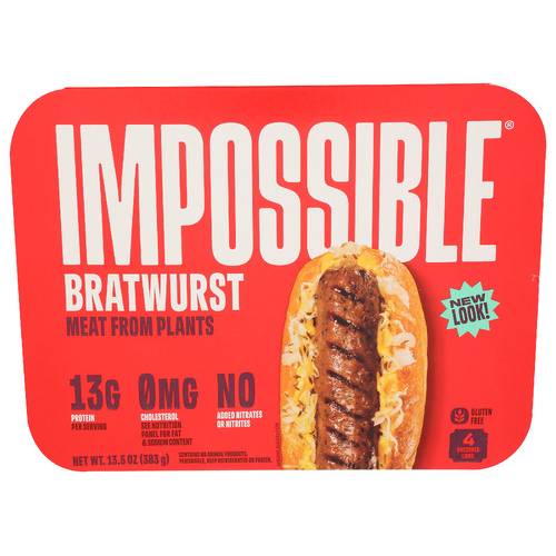 Impossible Bratwurst Plant Based Links