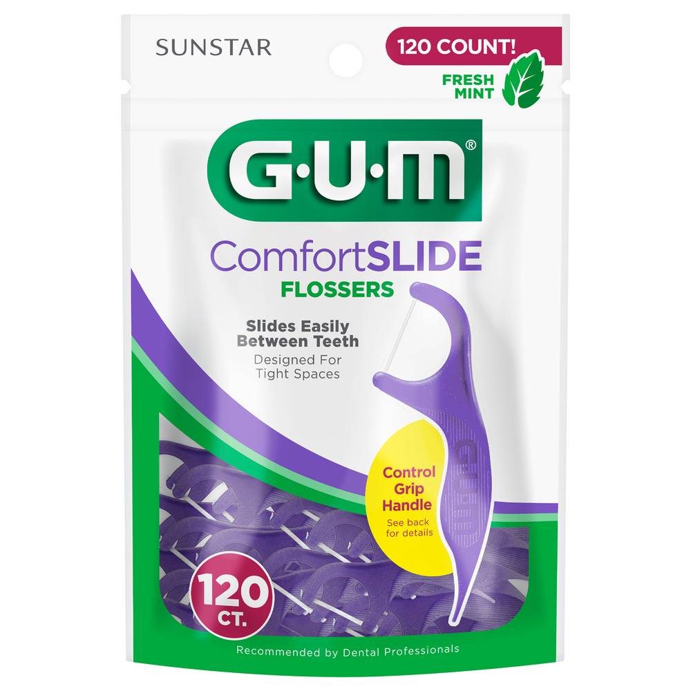 Gum Comfortslide Fresh Mint Flossers (120 ct)