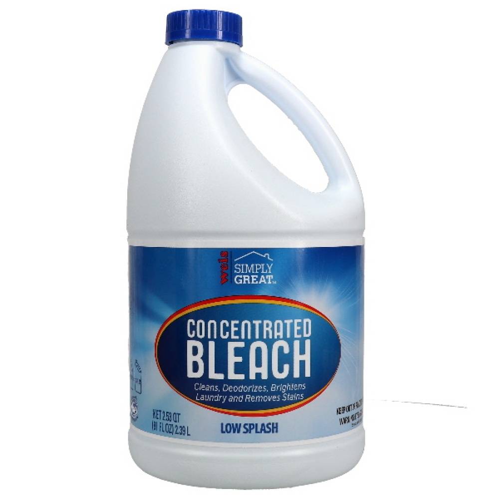 Weis Simply Great Liquid Bleach Concentrated Low Splash