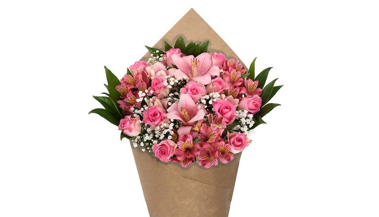 Bloom Haus™ 12 Plus Rose Bouquet - Pink