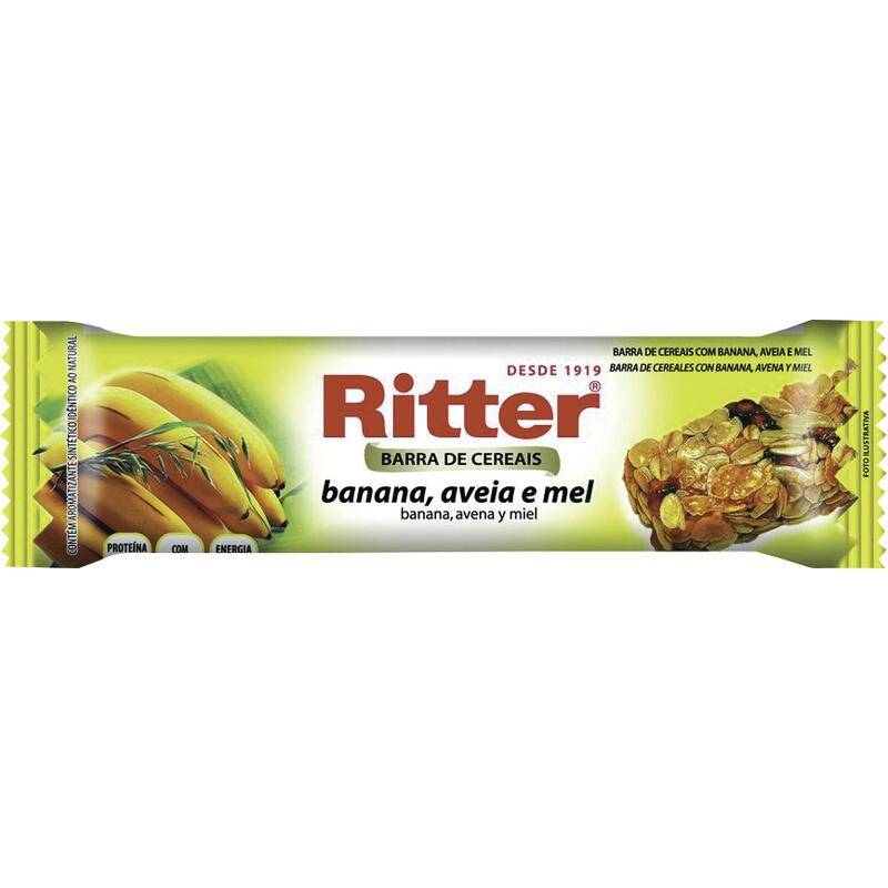 Ritter barra de cereal banana, aveia e mel (25g)