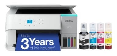 Epson Wireless All-In-One Color Supertank Inkjet Printer Et-2980, White