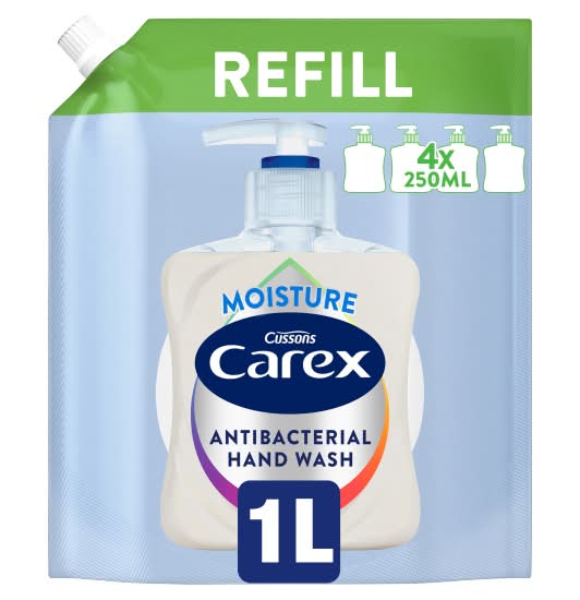 Carex Antibacterial Hand Wash Moisture Refill (1000ml)