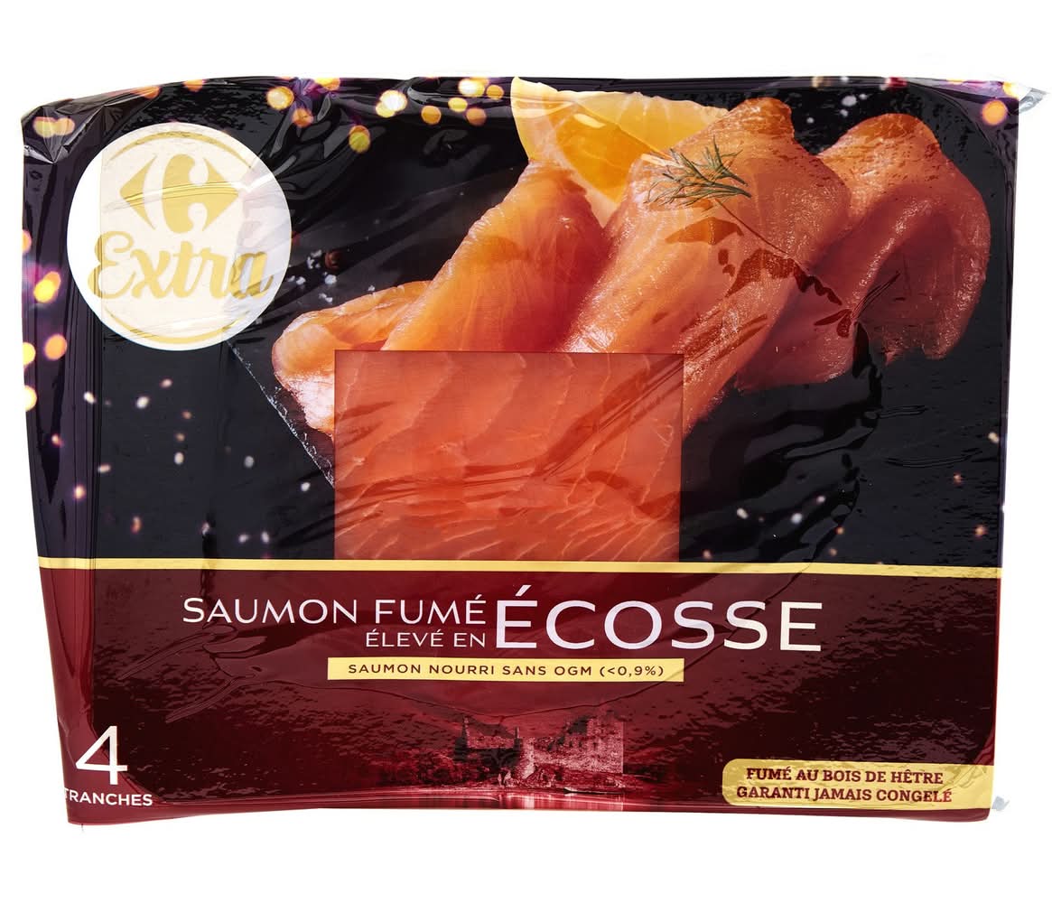 Carrefour Extra - Saumon fumé écosse (4)