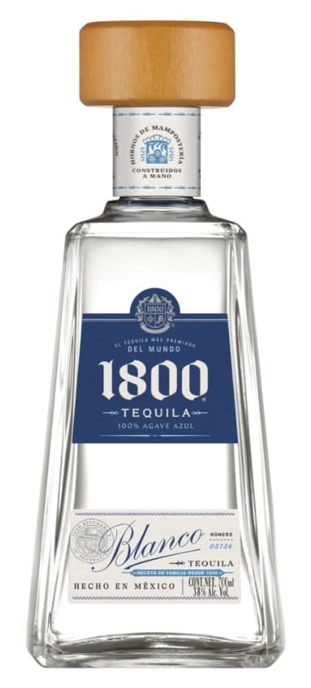 1800 · Tequila blanco 100% agave azul (700 ml)