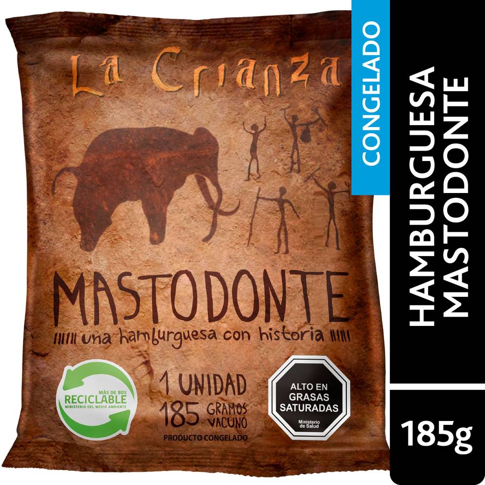 La Crianza · Hamburguesa de vacuno mastodonte (185 g)