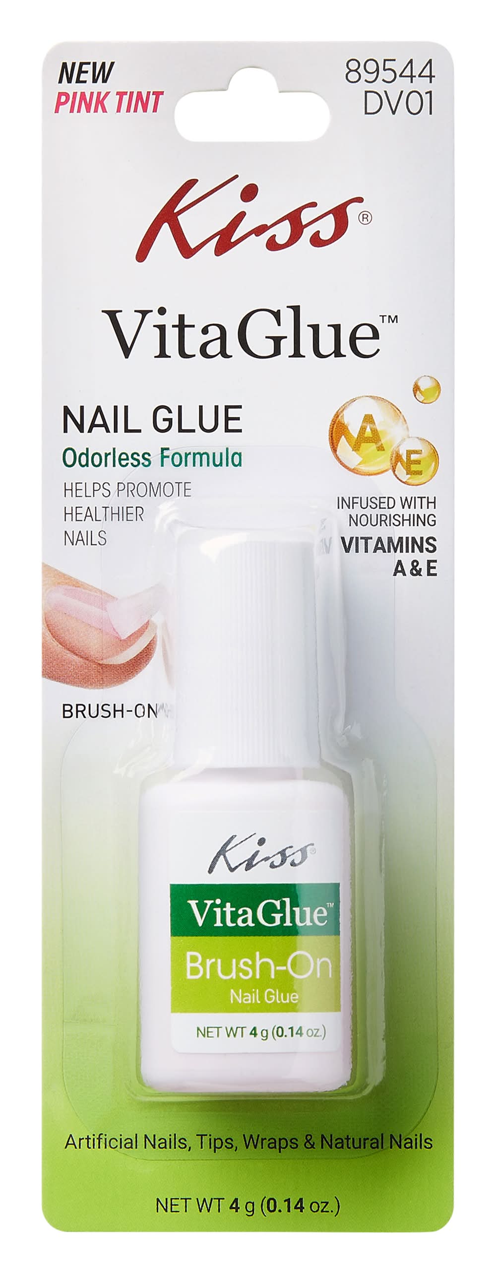 Kiss® VitaGlue™ Nail Glue 0.14oz