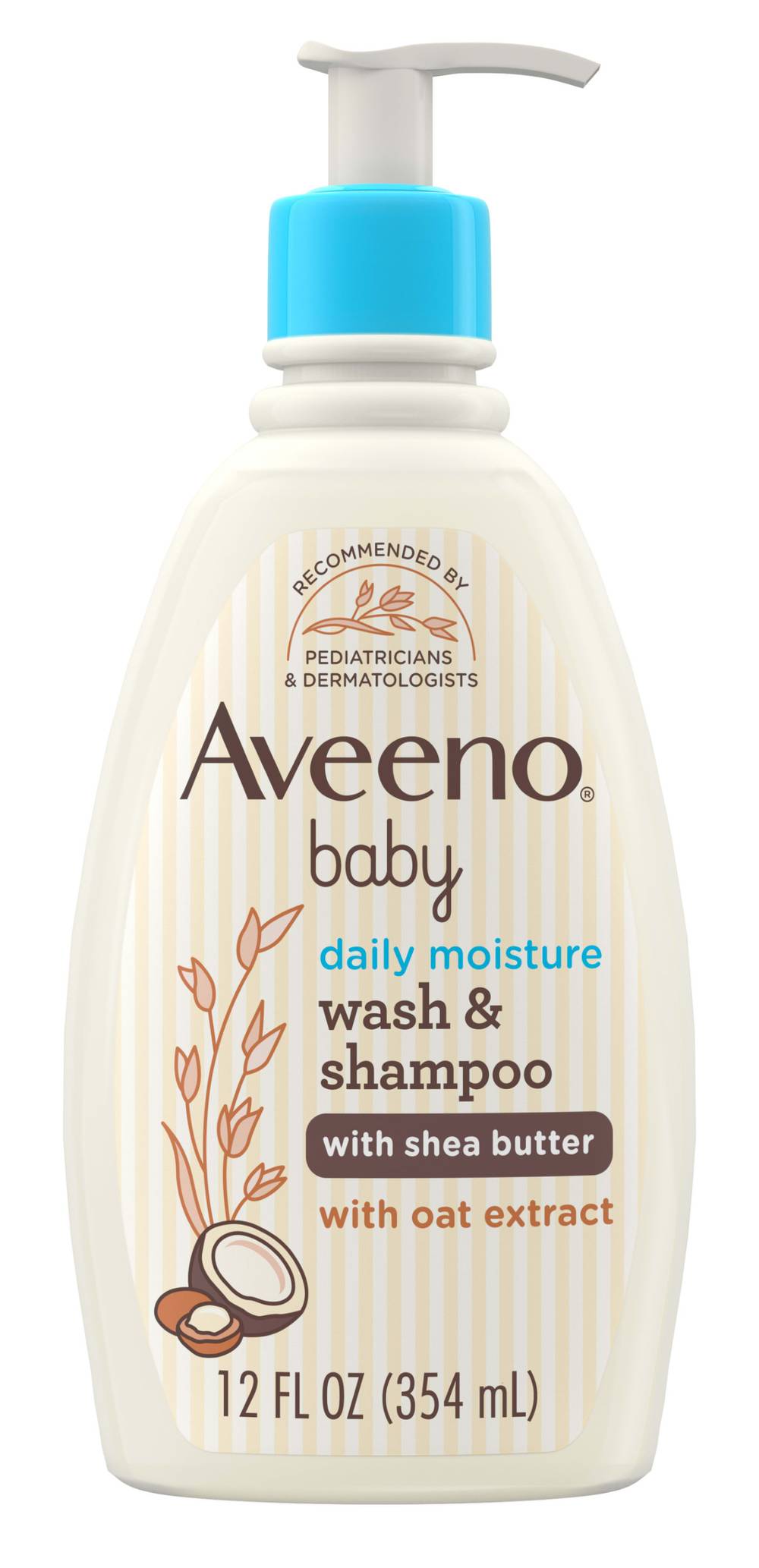 Aveeno Baby Daily Moisturizing 2-in-1 Body Wash & Shampoo (12 fl oz)