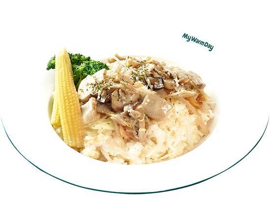 奶油蕈菇燉飯Mushroom with Cream Sauce Stewed Rice