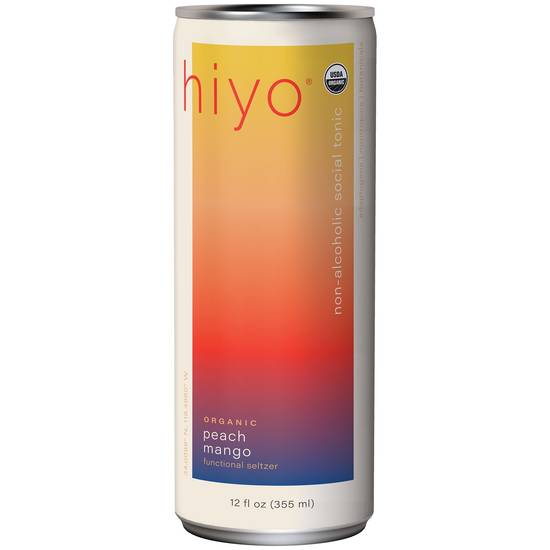 Hiyo Functional Seltzer (12 fl oz) ( peach mango)