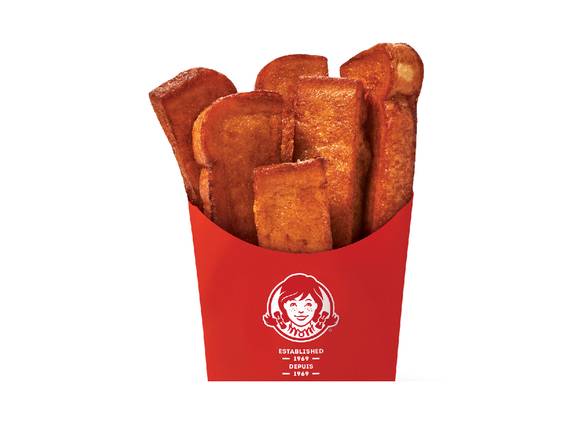 6 bâtonnets de pain doré style maison / Homestyle French Toast Sticks, 6 PC. (Cals: 490)