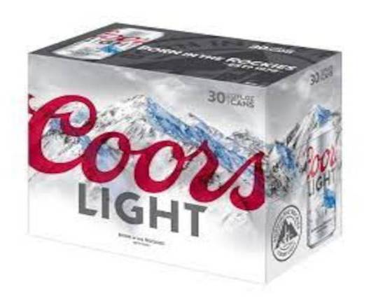 Coors Light American Style Lager Beer (30 x 12 fl oz)