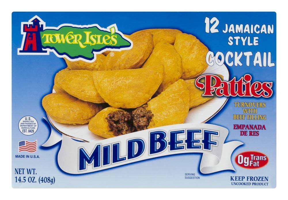 Tower Isle's Mild Beef Jamaican Style Cocktail Patties (14.5 oz)