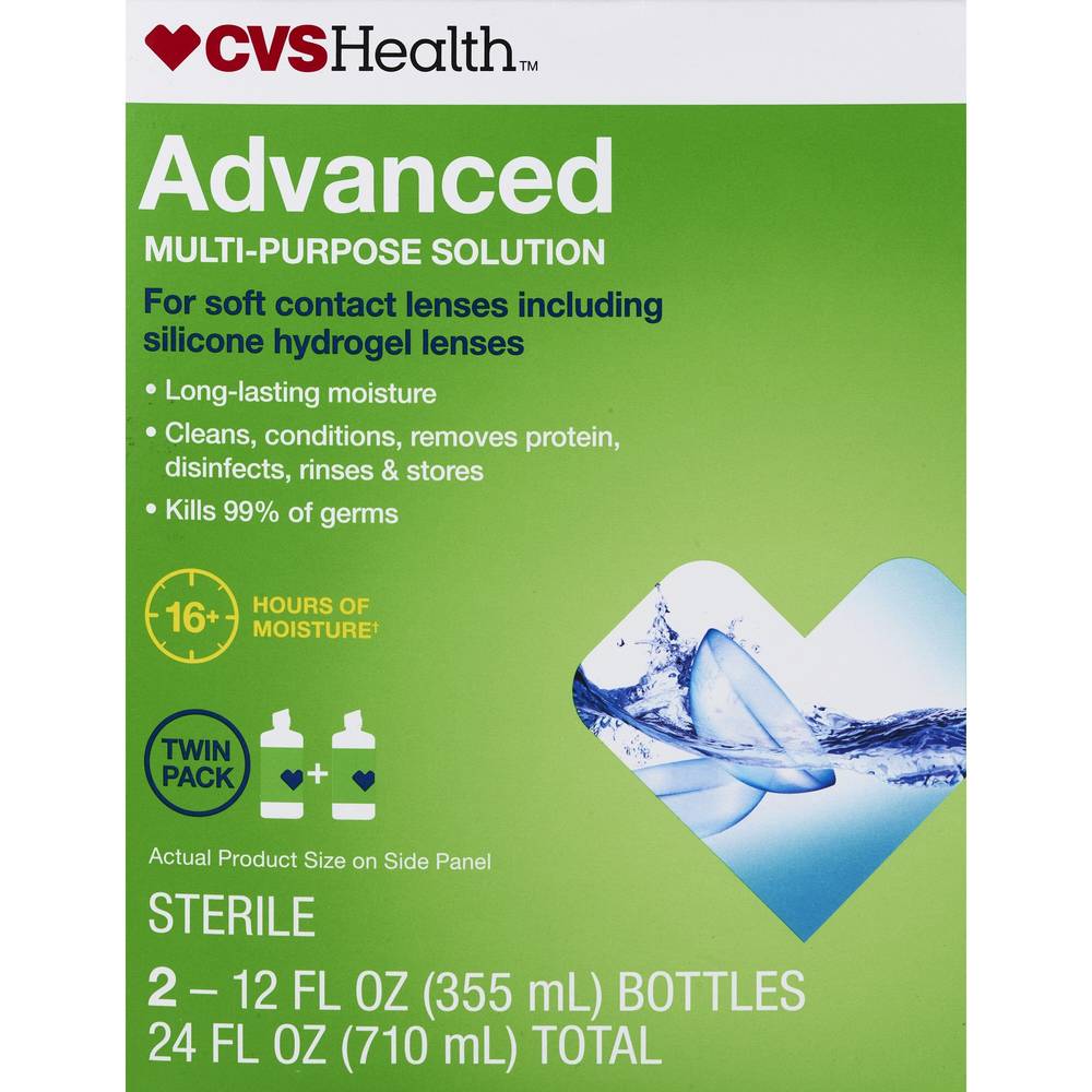 CVS Health Advanced Multi-Purpose Solution, Twin Pack